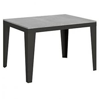 Table Extensible Flame 90x120/380 cm Ciment Anthracite
