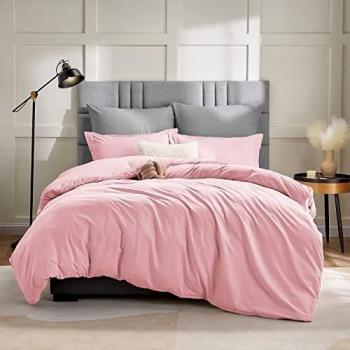 Blush Breeze Bedding Pack: WAVVE 140×200 cm Microfiber Quilt Cover with Zipper