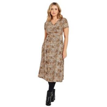 Wildlife Pattern V-Neck Gown – 14 (M&Co)