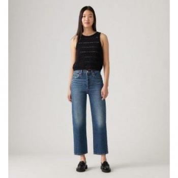 Levi's Ribcage Straight Ankle Blue Denim