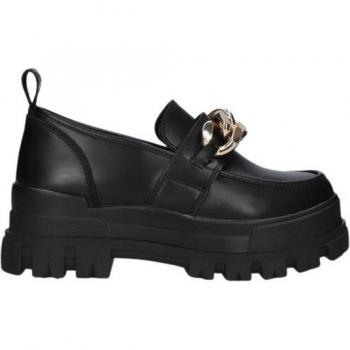 Mocassins femme Buffalo Aspha loafer chaines dorées - Taille: 39 - Textile et synthétique, Cuir - Zalando
