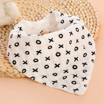 Milk Bottle Print Baby Burp Cloth