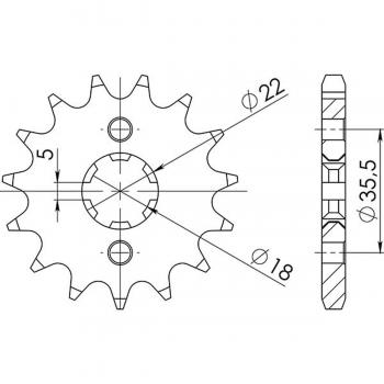 Sgr - Sprockets - Pignone P428 - Z14 (dis. 21305)