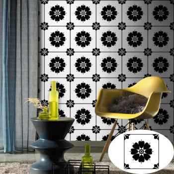 Decorative Wall Stickers with Bohemian Design - Ideal for Bathrooms and Kitchens, Waterproof, Easy to Apply