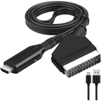 SCART to HDMI Video Converter Cable 720P/1080P 3.28ft