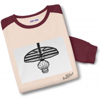 T-shirt de sport noir et blanc Art x Basket « Sport est Good»