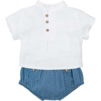 Camisa y Bloomer Denim Bebé Mágico