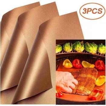 BBQ Non-Stick Copper Grill Mat Set
