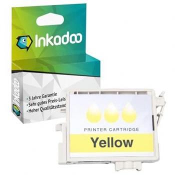 Inkadoo kompatible Tintenpatrone für Epson C13T05444010 / T0544, gelb