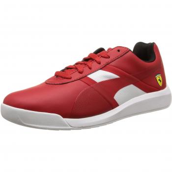 Puma Ferrari Podio Tech SF Rood Laten Trainers 305661