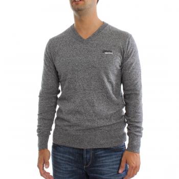 Superdry Hombre XL Orange Grey V Neck Pointed