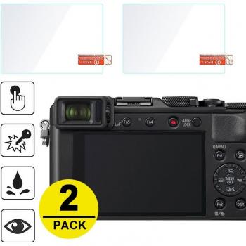 Protector de pantalla de vidrio templado 2 unidades para Panasonic Lumix LX100 II G7 FZ300 FZ82 FZ80 FZ72 FZ70 ZS40 TZ60 ZS200 ZS220 TZ200 TZ220