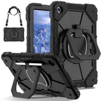 Samsung A9+ Rugged 360 Case with Hand Strap - Black