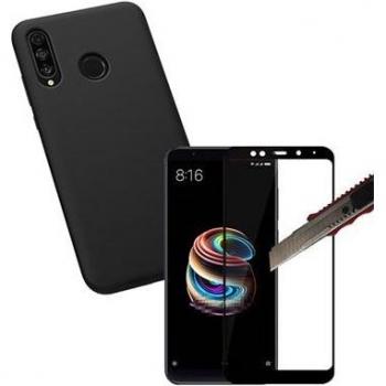 Ensemble Verre Trempé 5D et Coque Silicone - Xiaomi Mi A2