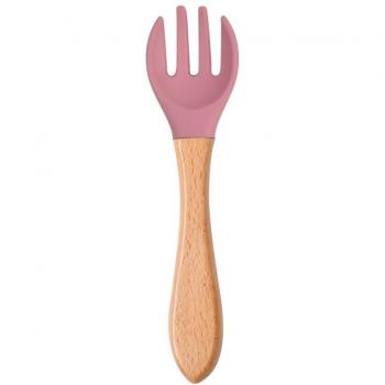 Fácil Sabor Tenedor de Silicona Color Caramelo