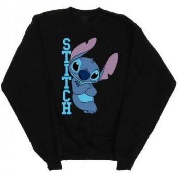Disney Men's Lilo and Stitch Posing Sweatshirt (Black) - Size Large
