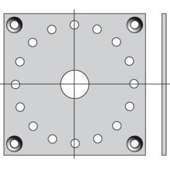 Plaque de Fixation LT50/LT60 CSI 100x100