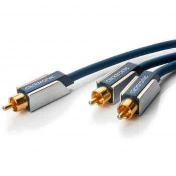 Clicktronic Advanced Subwooferkabel (Cinch-Stecker/2x Cinch-Stecker, 2m)