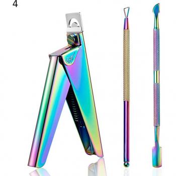 3/4/5pcs Rainbow Nail Care Tools