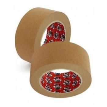 CINTA EMB.FIXO PAPEL 50x50 MARRON - Pack de 6 unidades