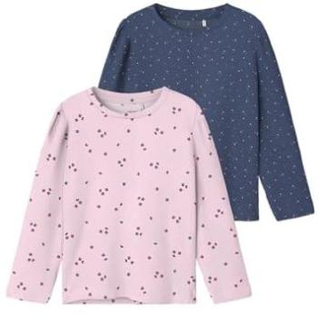 NAME IT Mädchen Longtop NMFNELIA 2P LS SLIM TOP PB