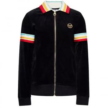 Sergio Tacchini Giacca Velour Slice Track nera