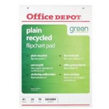 Bloc pour chevalet Viking 100% Recyclé A1 70 g/m² Page blanche 5 Unités de 20 Feuilles