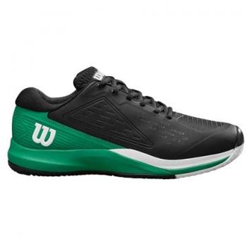 Chaussures Wilson Rush Pro Ace - Terre Battue Hommes Noir/Vert