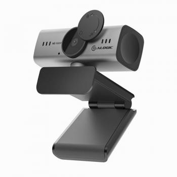Alogic Iris Webcam Full HD 2MP for streaming and video calls (2.10 Mpx), Webcam, Schwarz, Silber