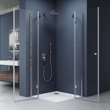 Douche Angulaire Transparent 90x90