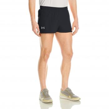 Under Armour UA Launch SW Split Short Pantalón Corto, Hombre, Negro