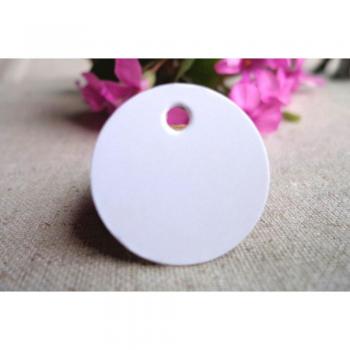 Pack de 100 Etiquetas Colgantes Kraft 2cm