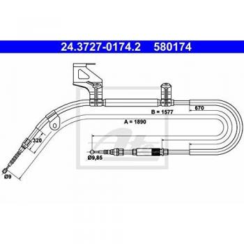 Cavo di sicurezza ATE 24.3727‑0174.2