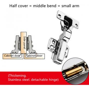 Large Curved Damping Hydraulic Buffer Hinge for Cabinet Doors