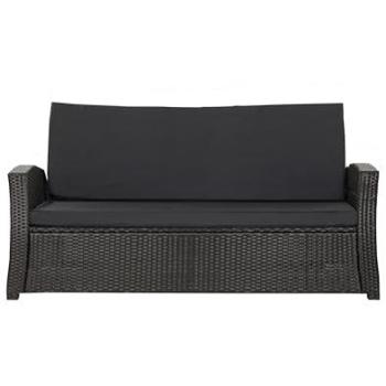 Coussin de jardin noir pour balancelle