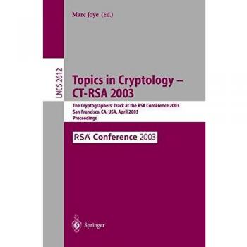 Topics in Cryptology -- CT-RSA 2003