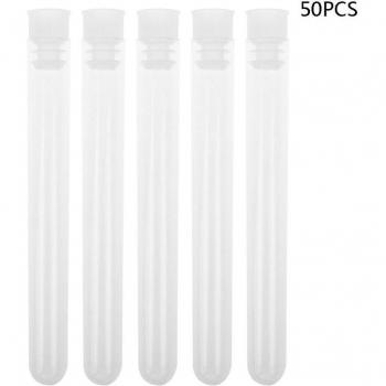 ClearLab 12×100mm Push‑Cap Test Tube Pack