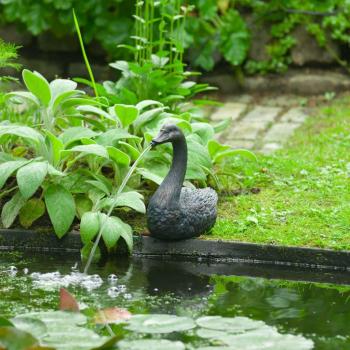 Ubbink Wasserspeier Schwan - Bronze und Anthrazit - Größe: N/A