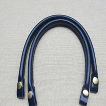 Detachable Slim PU Leather Shoulder Bag Strap - 40cm Snap Button Handle Replacement