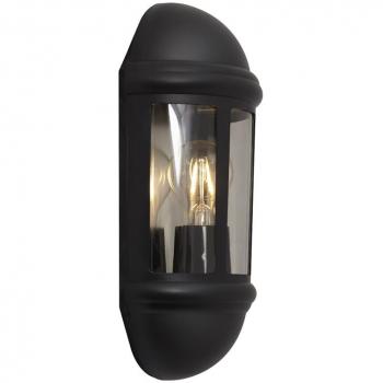 Ansell Latina Ceiling Light – Half-Cylinder, Black, E27, 42 W, IP65 Certified