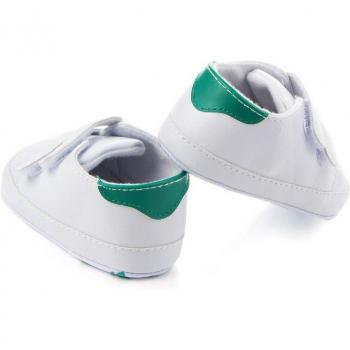 PU Leather White Baby Shoes