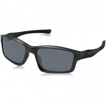 Oakley - Gafas de sol Rectangulares Chainlink para hombre, Steel/Black Iridium