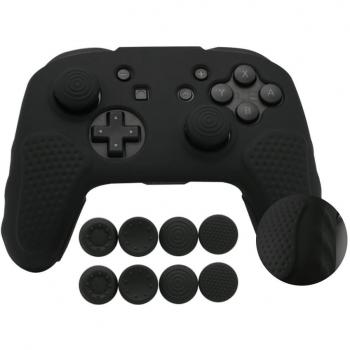 CHIN FAI Nintendo Switch Pro Controller-Hautschutzhülle AntiSlip (Schwarz)