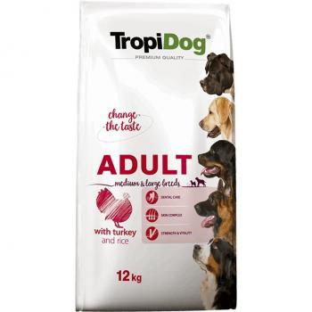 Pienso Tropi Dog Premium Adult Medium & Large Adulto Pavo Arroz Aves 12 kg