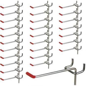 25Pcs 100Mm Metal Pegboard Hooks for Shop Display