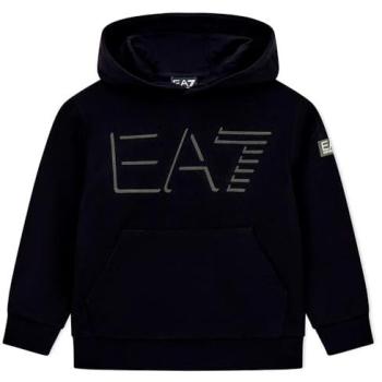 Emporio Armani EA7 Oversized Logo Training Hood – Black (Age 4)