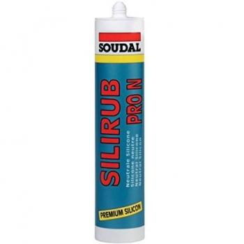 Silikondichtstoff Silirub Pro N transparent 300 ml Kartusche SOUDAL