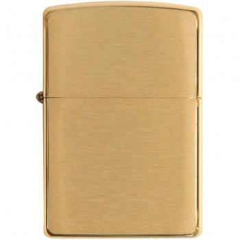 Zippo Armor Wall Chrome Classic Lighter Brushed Brass