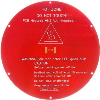 MK3 Premium Aluminum Heating Plate (310 mm × 310 mm) – 24 V, 220 W, Built‑in Mounting Holes