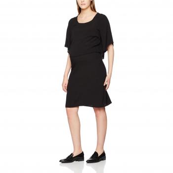 MAMALICIOUS MLHANNAH JUNE 2/4 VESTIDO WOVEN NF, Vestido Mujer, Negro, 36